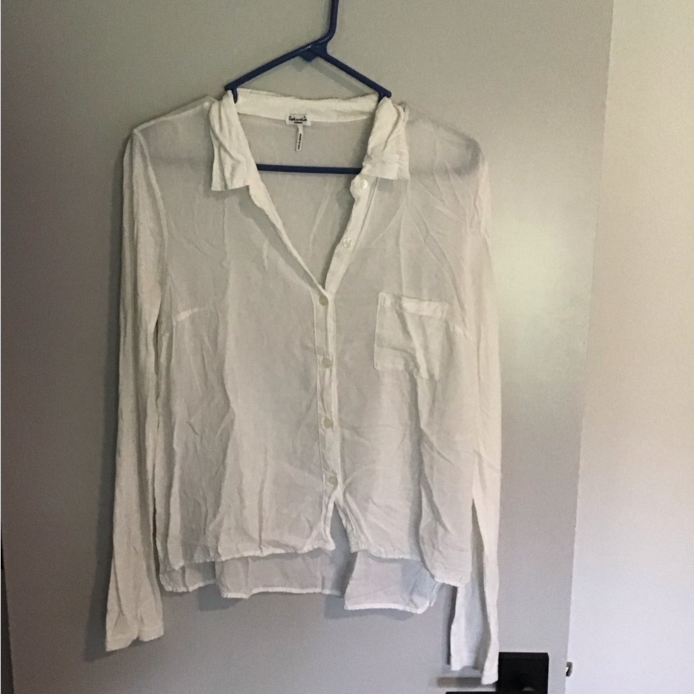 Splendid long sleeve button up shirt, size medium